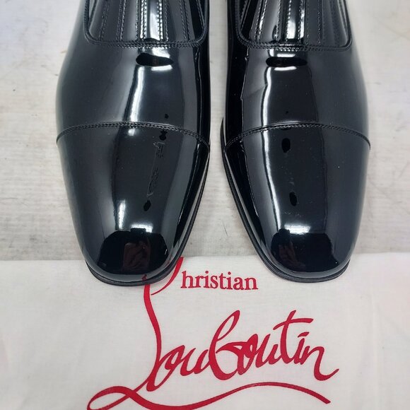 Christian Louboutin Greg on MENS Flat Patent Leather Shoe main image 13
